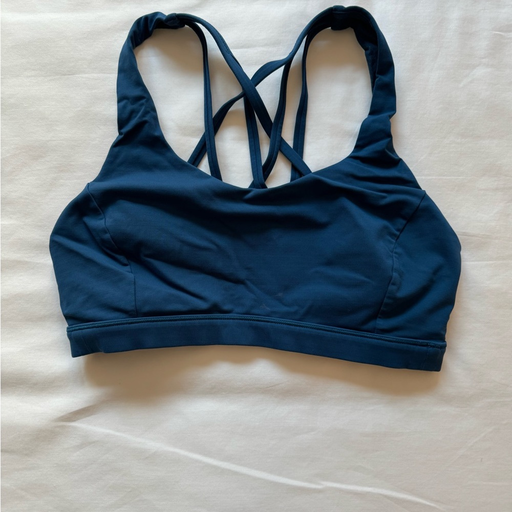 Lululemon Navy Energy Sports Bra, size 6